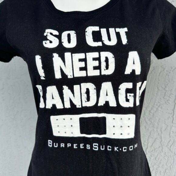 Boxer Craft “So Cut I Need A Bandage” fitted tee Black L EUC - Picture 2 of 6
